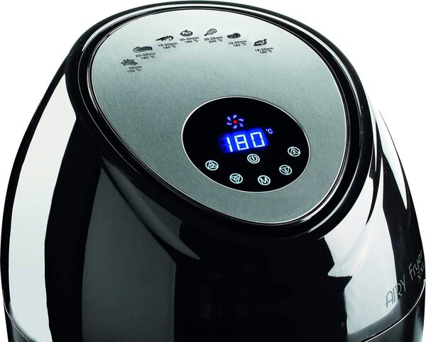 Ariete Friggitrice ad Aria Capacit 5.5 Litri Potenza 1800 Watt con Timer colore Nero - 4618 Airy Fryer XXL