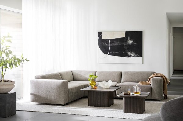 Tavolino marrone scuro in rovere ø 80 cm Sullivan - Rowico