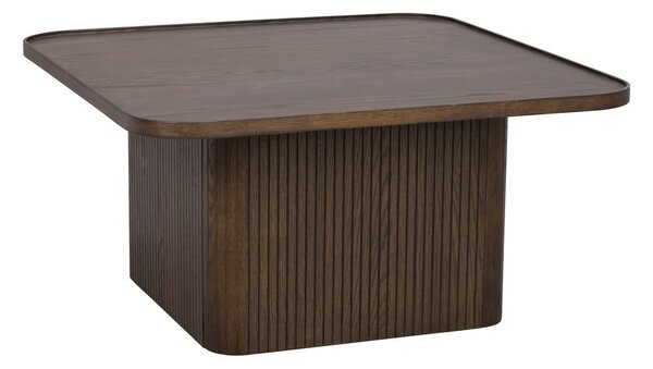 Tavolino marrone scuro in rovere ø 80 cm Sullivan - Rowico
