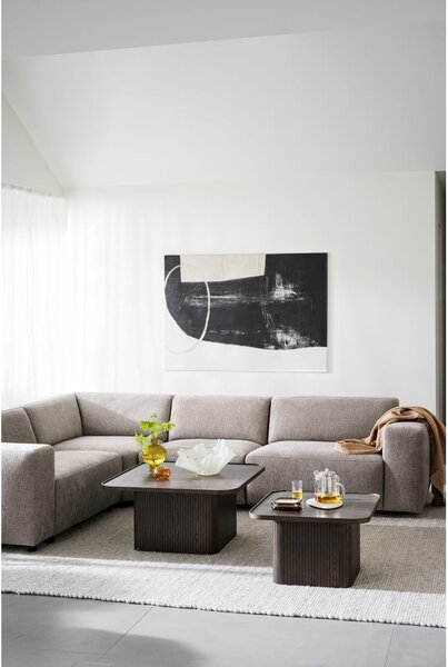 Tavolino marrone scuro in rovere ø 80 cm Sullivan - Rowico