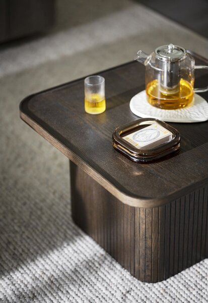 Tavolino marrone scuro in rovere ø 80 cm Sullivan - Rowico