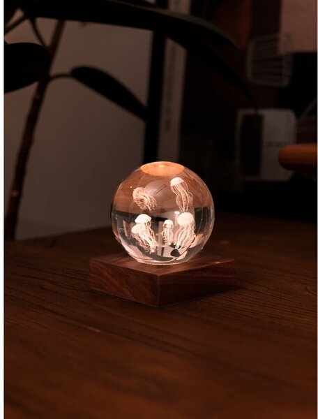Decorazione luminosa marrone scuro con ricarica USB Amber – Gingko