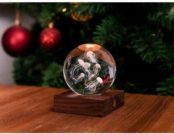 Decorazione luminosa marrone scuro con ricarica USB Amber – Gingko