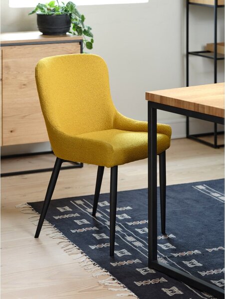 Sedia da pranzo gialla Ontario - Unique Furniture