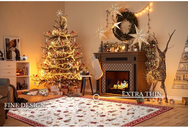 Tappeto rosso natalizio in cotone 160x230 cm Toy's Delight Red Christmas - Villeroy&Boch