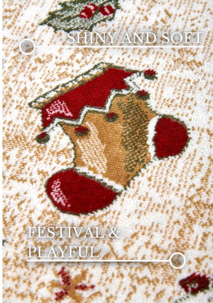 Tappeto rosso natalizio in cotone 160x230 cm Toy's Delight Red Christmas - Villeroy&Boch