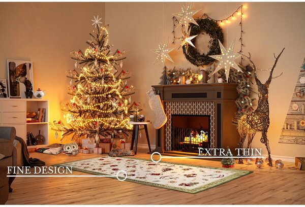 Passatoia verde natalizia in cotone 80x200 cm Toy's Delight Green Christmas - Villeroy&Boch