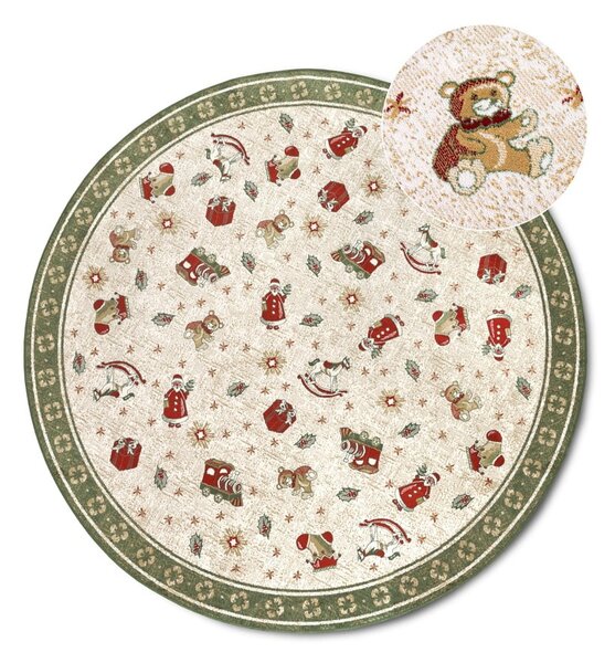 Tappeto rotondo verde natalizio in cotone ø 160 cm Toy's Delight Green Christmas - Villeroy&Boch