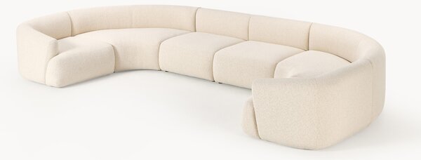 Divano XL componibile in bouclé Sofia