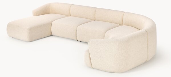 Divano XL componibile in bouclé Sofia