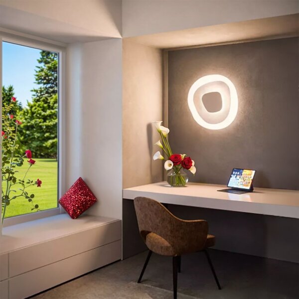 Plafoniera led linea light antigua 90346 led 3000k 2945lm vetro trasparente bordo satinato - Linea Light Group