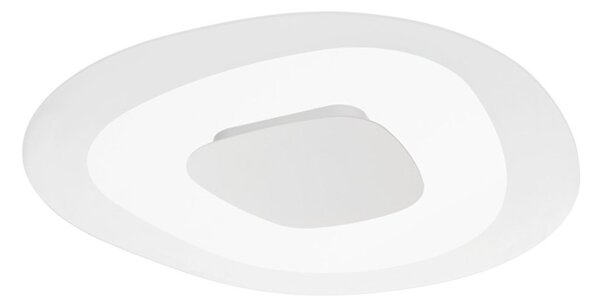 Plafoniera led linea light antigua 90346 led 3000k 2945lm vetro trasparente bordo satinato - Linea Light Group