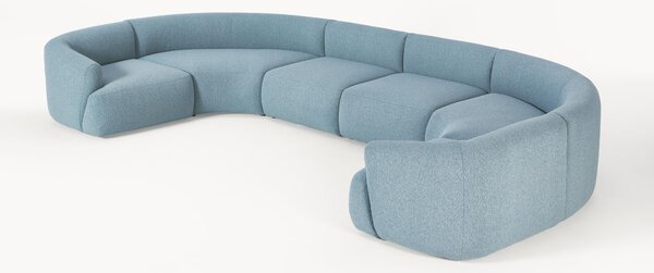 Divano XL componibile in bouclé Sofia