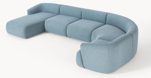 Divano XL componibile in bouclé Sofia