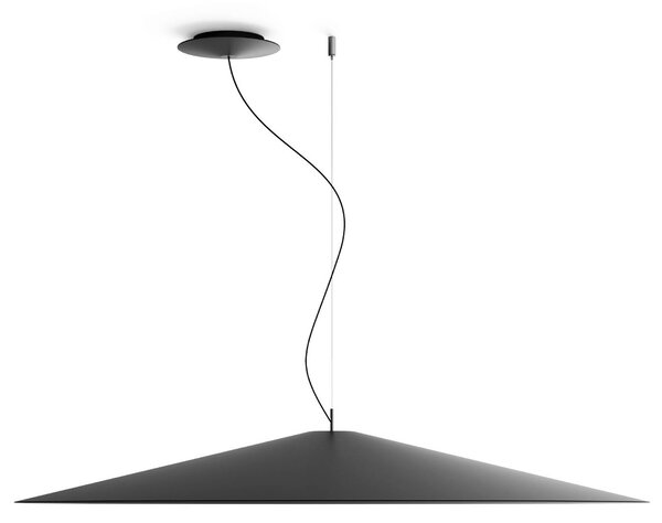 Luceplan Koinè LED a sospensione Ø 110 cm nero