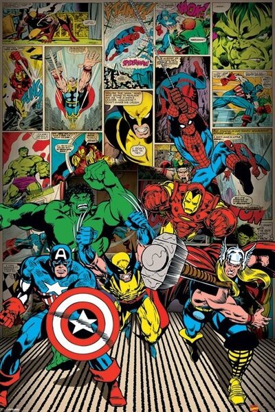 Posters, Stampe Marvel Comics - here come