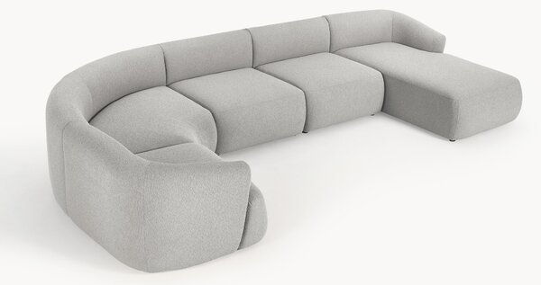 Divano XL componibile in bouclé Sofia
