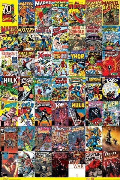 Posters, Stampe Marvel - 70th anniversary
