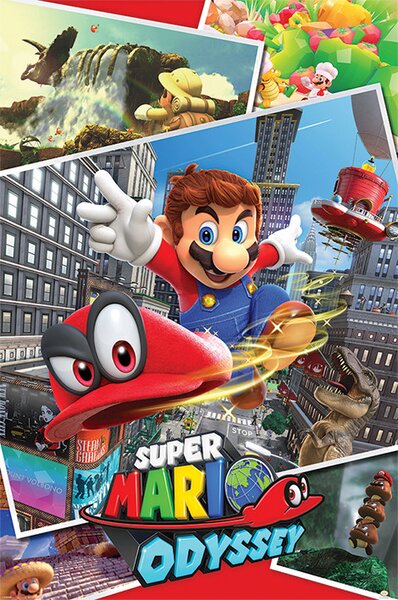 Posters, Stampe Super Mario Odyssey - Collage