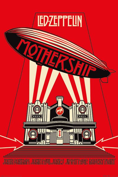 Posters, Stampe Led Zeppelin - Mothership Red, (61 x 91.5 cm)