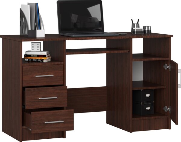 Scrivania Wenge con spazio di archiviazione e design elegante BIURKO ANA