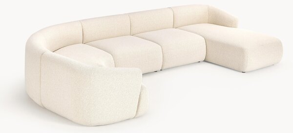 Divano XL componibile in bouclé Sofia