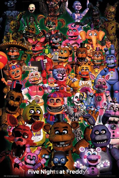 Posters, Stampe Five Nights At Freddy's - Ultimate Group, (61 x 91.5 cm)