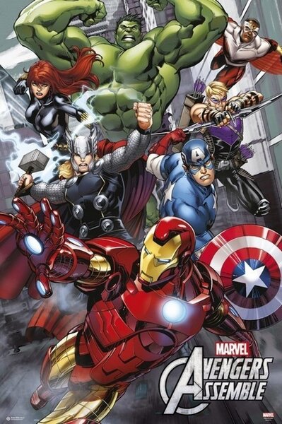 Posters, Stampe Marvel - Avengers Assemble, (61 x 91.5 cm)