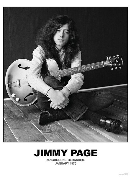 Posters, Stampe Jimmy Page - January 1970 Berkshire