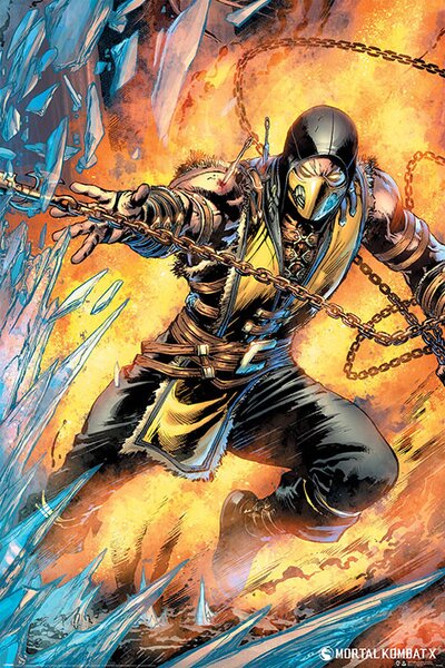 Posters, Stampe Mortal Kombat - Scorpion