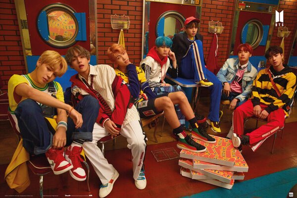 Posters, Stampe Bts - Pizza, (91.5 x 61 cm)