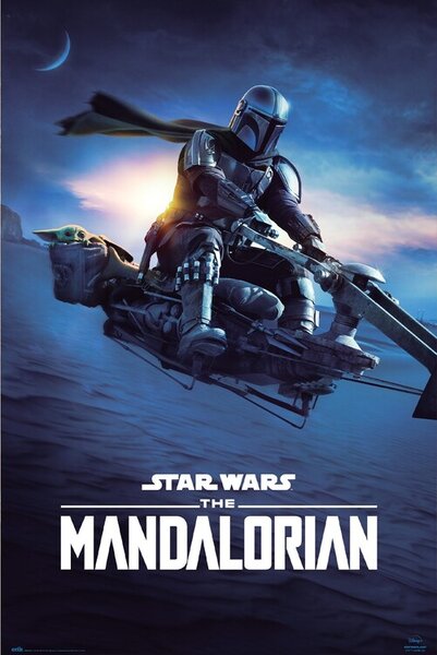 Posters, Stampe Star Wars The Mandalorian - Speeder Bike 2, (61 x 91.5 cm)