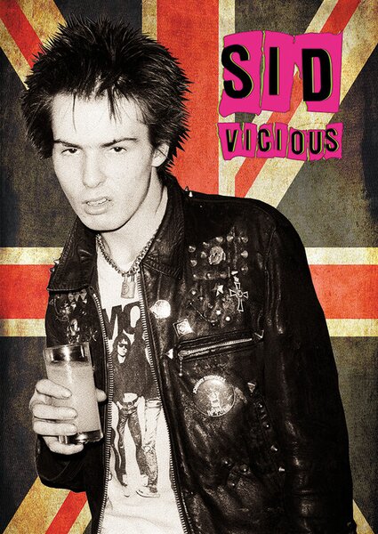 Posters, Stampe Sid Vicious - Union Jack