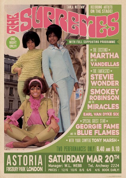 Posters, Stampe The Supremes - Live in London