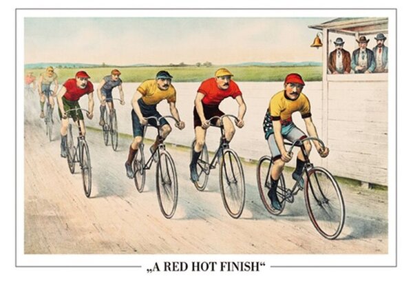Posters, Stampe John Cameron - Wheelman In A Red Hot Finish, (91.5 x 61 cm)