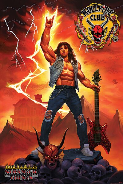 Posters, Stampe Stranger Things 4 - Hellfire Club Rock God