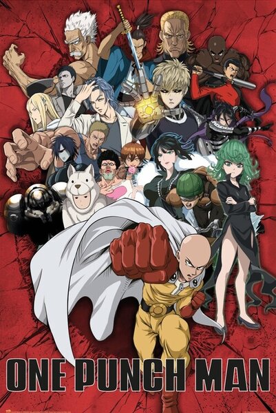Posters, Stampe One Punch Man - Heroes, (61 x 91.5 cm)