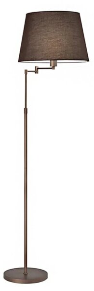 Piantana classica perenz crane 8476 mm e27 led metallo paralume tessuto marrone - Perenz