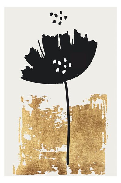 Posters, Stampe Kubistika - Black poppy