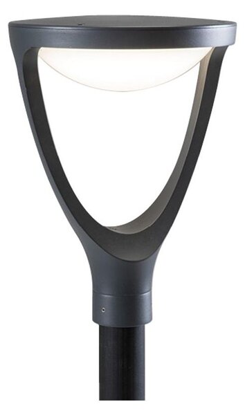 FORMA TESTA PALO IP65 IN ALLUMINIO ANTRACITE LED 24W LUCE 3000K E 4000K MODERNA DI SOVIL