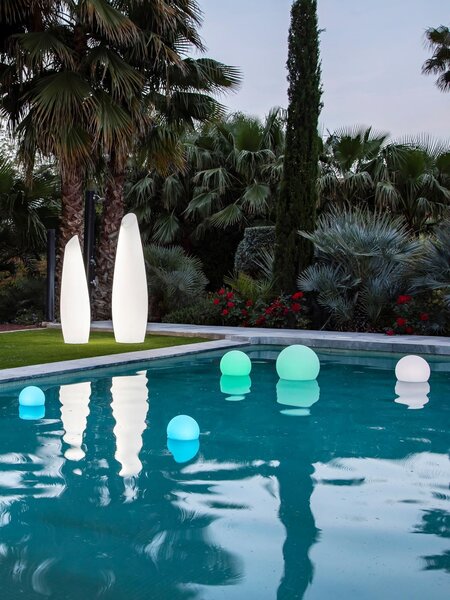 Lampada solare da giardino a LED galleggiante con cambio colore, luce regolabile e telecomando Buly