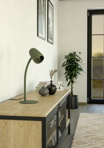 Eglo 901831 - Lampada da tavolo CARLO 1xE14/18W/230V verde