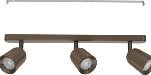 Eglo 901951 - Faretto CAMALDOLI 3xGU10/10W/230V bronzo