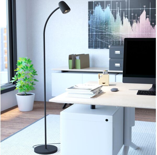 Eglo 902172 - Lampada da terra CARLO 1xE14/18W/230V nera