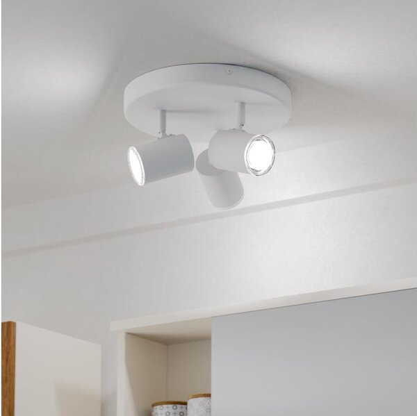 Eglo 901962 - Faretto da bagno CONSUMA 3xGU10/5W/230V IP44 bianco