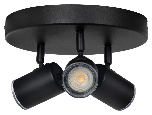 Eglo 901965 - Faretto da bagno CONSUMA 3xGU10/5W/230V IP44 nero