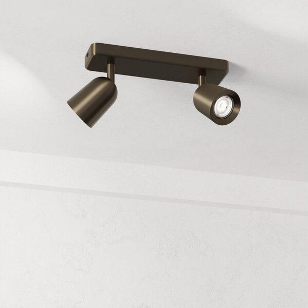 Eglo 901949 - Faretto CAMALDOLI 2xGU10/10W/230V bronzo