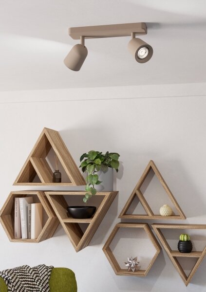 Eglo 902344 - Faretto CAMALDOLI 2xGU10/10W/230V beige