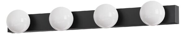 Brilagi - Illuminazione LED per specchio da bagno HOLLYWOOD 4xLED/3W/230V IP44 nera