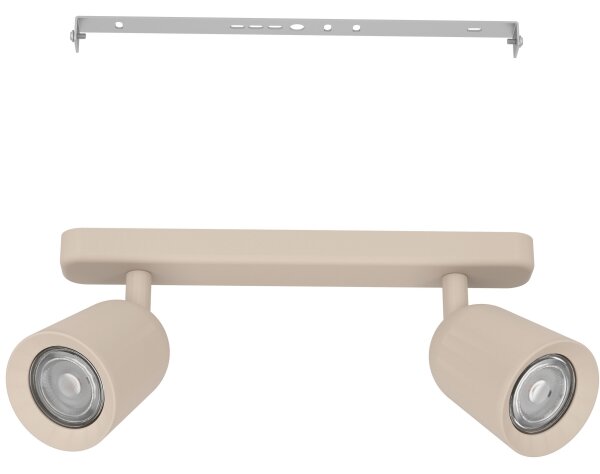 Eglo 902344 - Faretto CAMALDOLI 2xGU10/10W/230V beige